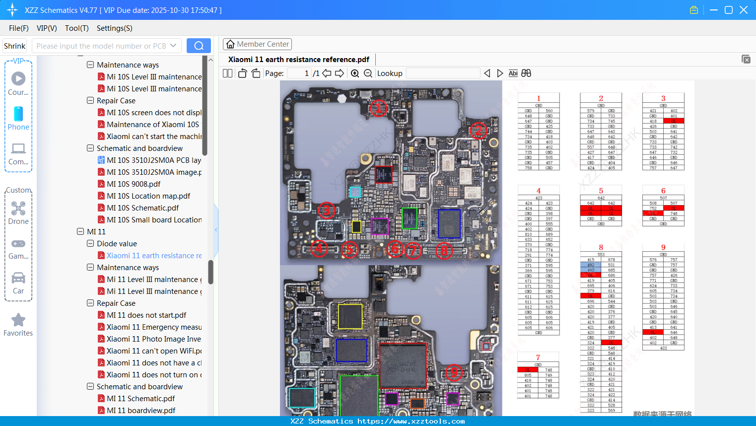 Xiaomi 11 Earth Resistance Reference